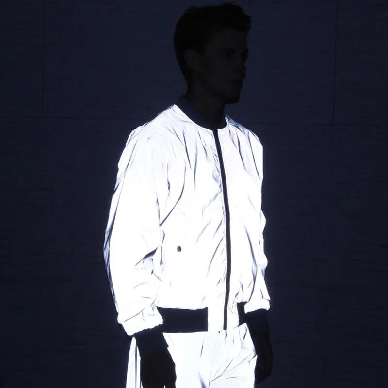 Классическая Светоотражающая куртка sam для мужчин и женщин Бомбер бейсбольная