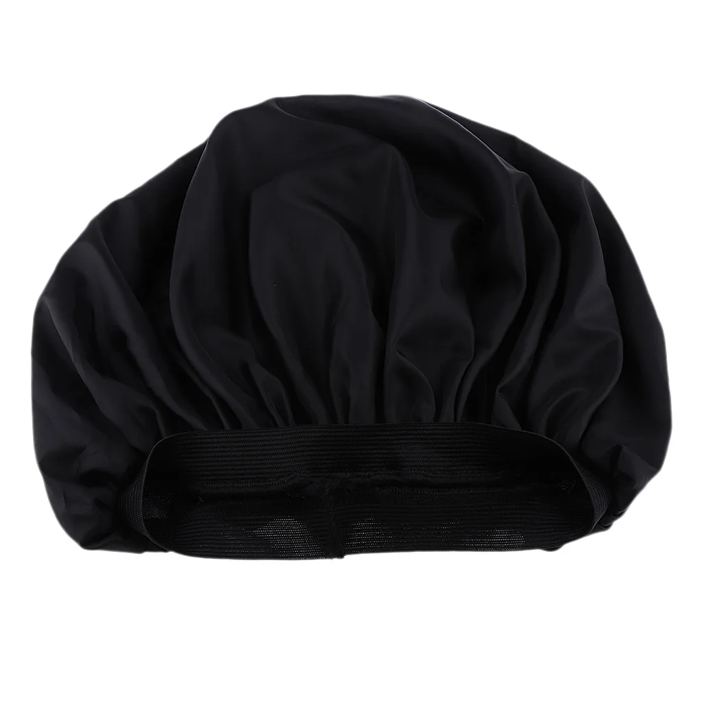 Satin Lined Sleep Slouchy Cap Sleeping Night Caps Shower Caps Hat Curly Headwear Gifts for Frizzy Hair Women