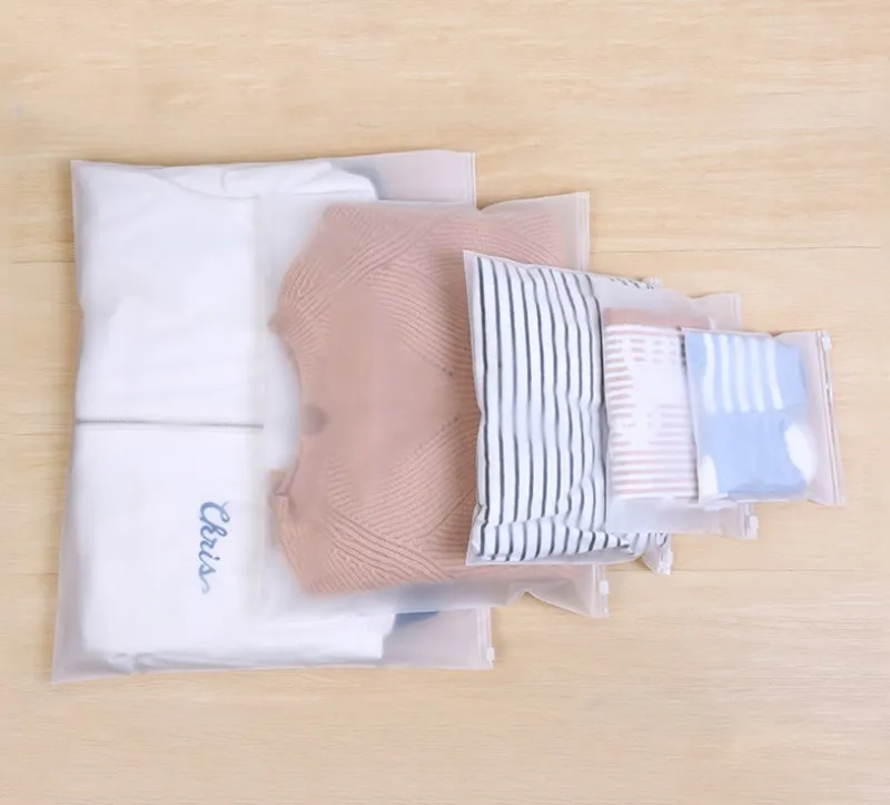 شفافة متجمد الملابس التشطيب حقيبة تخزين حقيبة سفر الأمتعة اغلاقها باحكام كيس البريدي قفل مختومة 22 سلك سميك