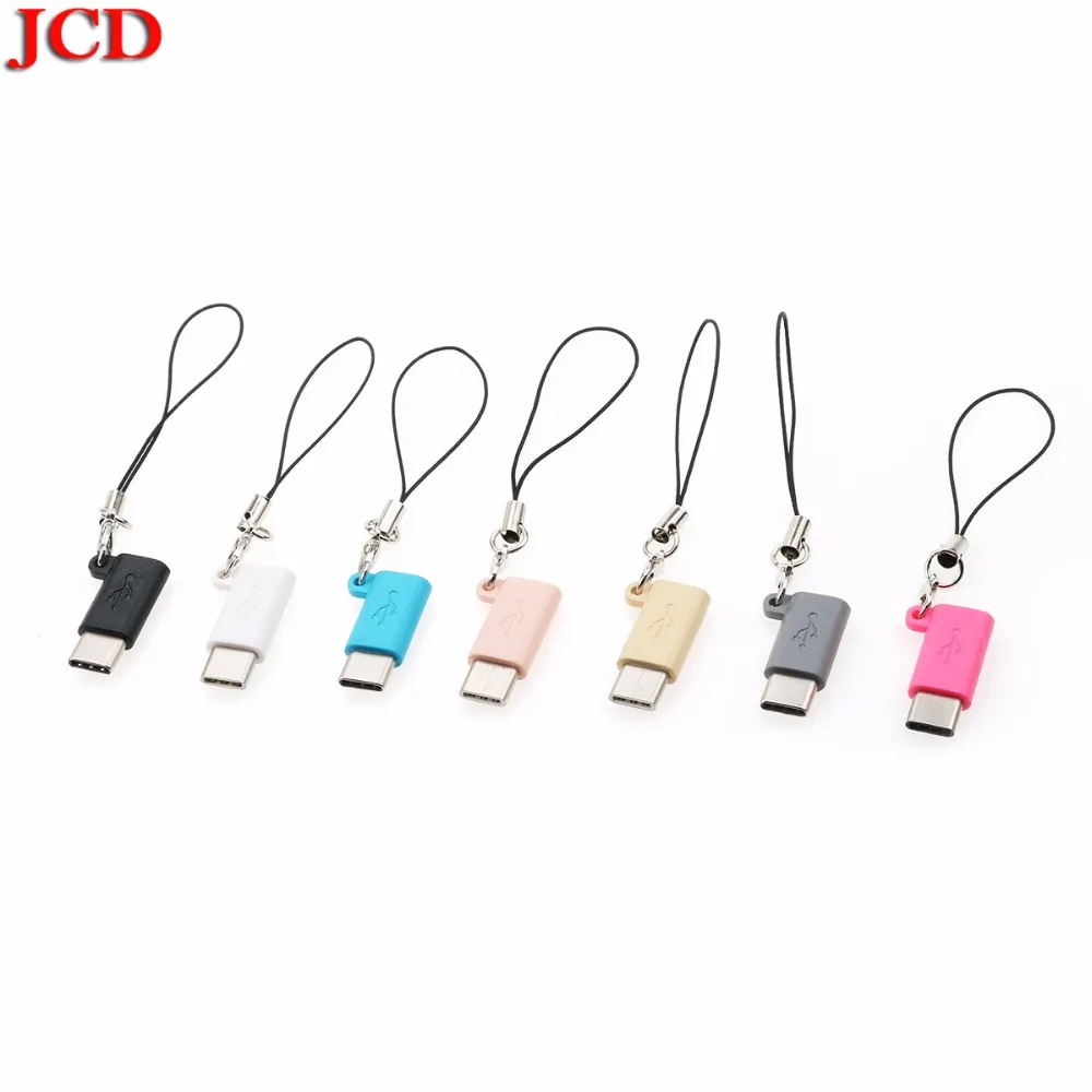 JCD для Micro USB для Xiaomi женский Тип C 3,1 штепсельный кабельный переходник круглый кабель для зарядки и синхронизации данных USB C конвертер для samsung S8/для LG G5 G6