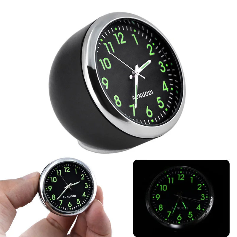 2018 High Quality car lock in car Luminova Mechanics Quartz Clock Mini car Watch Digital car