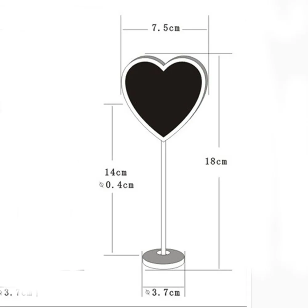 5 шт. мини деревянная доска сообщение сердце доска карты memo этикетки знаки цена цифра Таблица