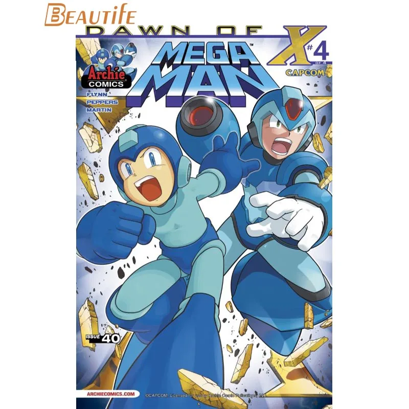 

Custom Mega Man Poster Home Decoration Fashion Silk Fabric Wall Poster Custom Poster high quality