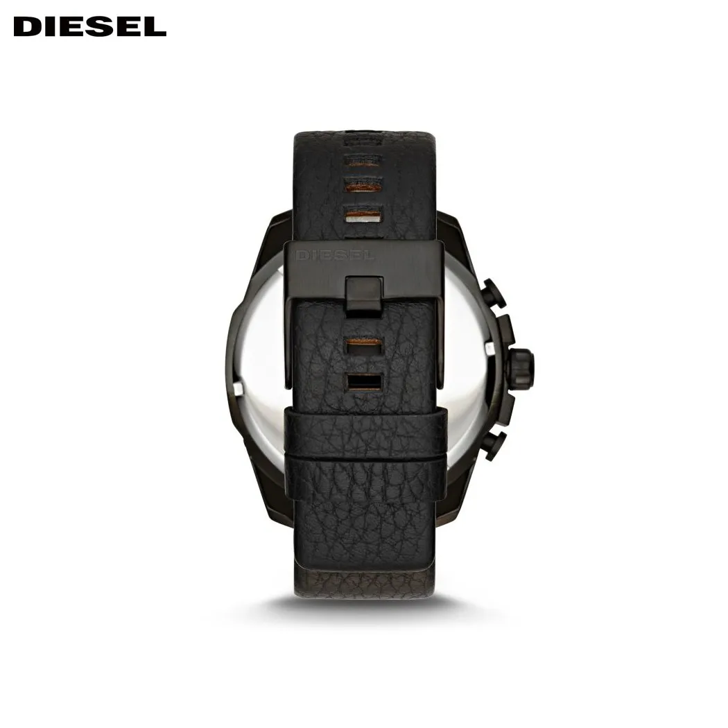 Наручные часы Diesel DZ4323 мужские с кварцевым хронографом на кожаном