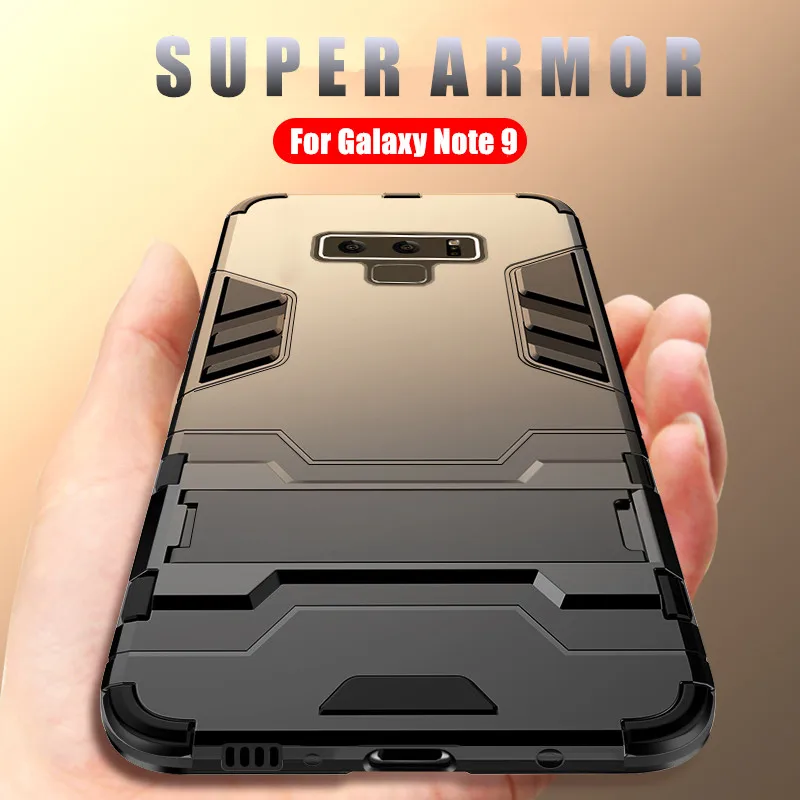 

New Matte Armor Case For Samsung Note 9 Hybrid Soft TPU Silicone Hard PC Cover For Samsung S9 S8 Plus Note 8 Case Protect Shell