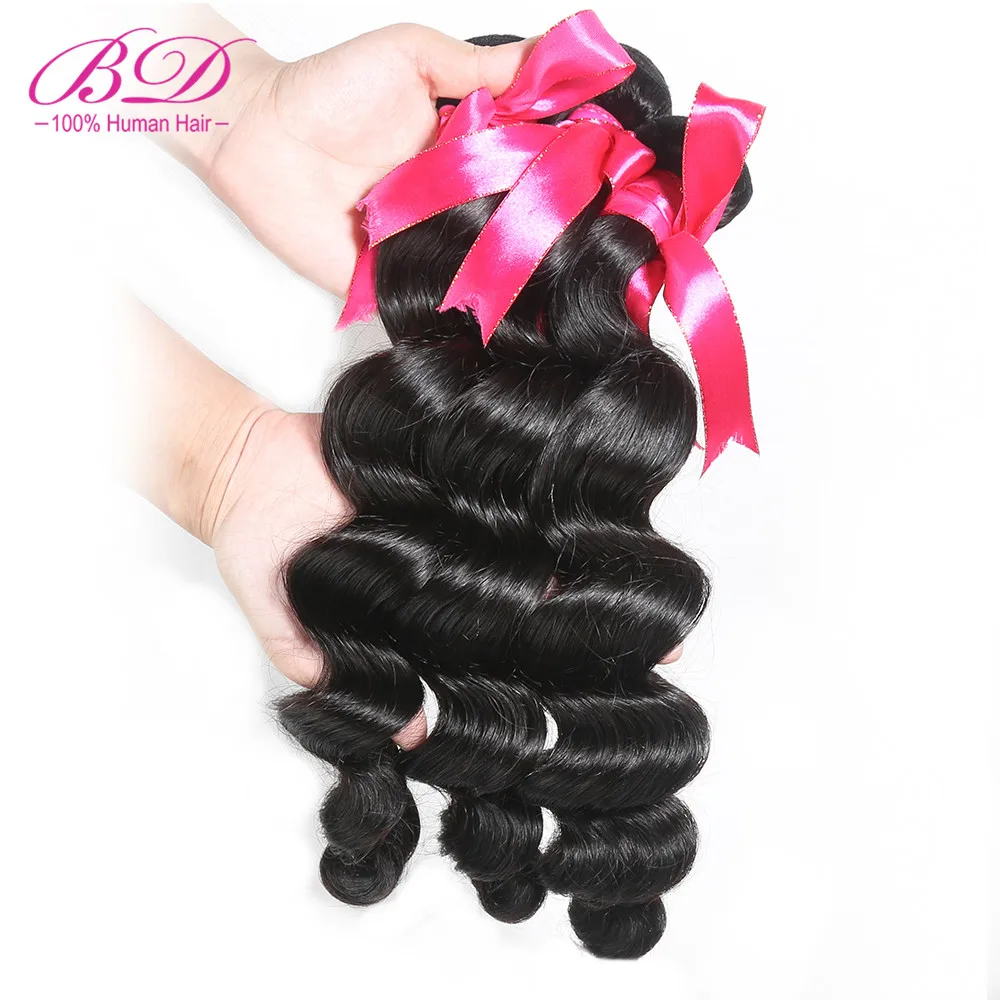 BD волосы малайзийские Свободные волны натуральные волосы пучки 3 шт./лот волосы remy 8A класс пучки волос натуральный цвет