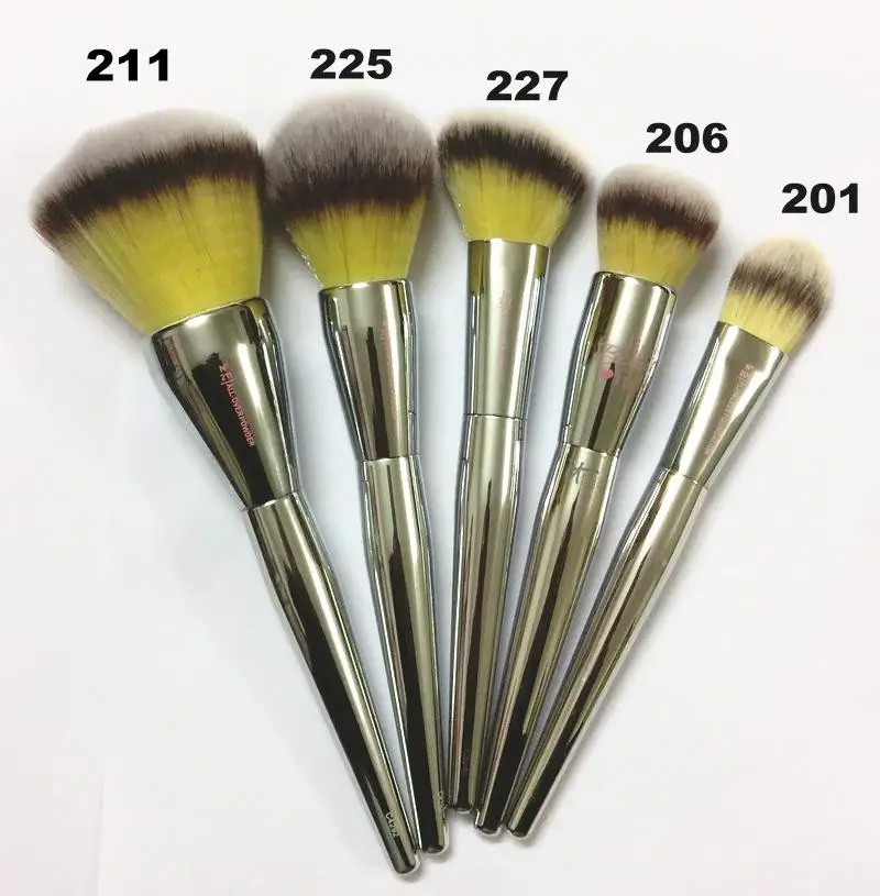 Brand Metal Professional Makeup Brushes 5 pcs it brush for ulta powder