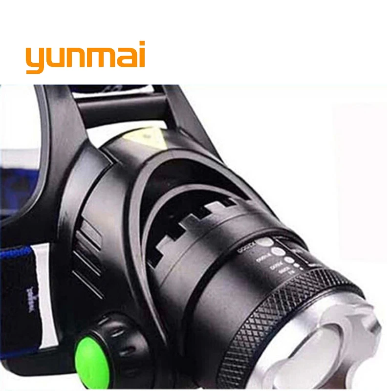 Фонарь налобный светодиодный высокой мощности XML T6 4 режима с аккумулятором 18650|head