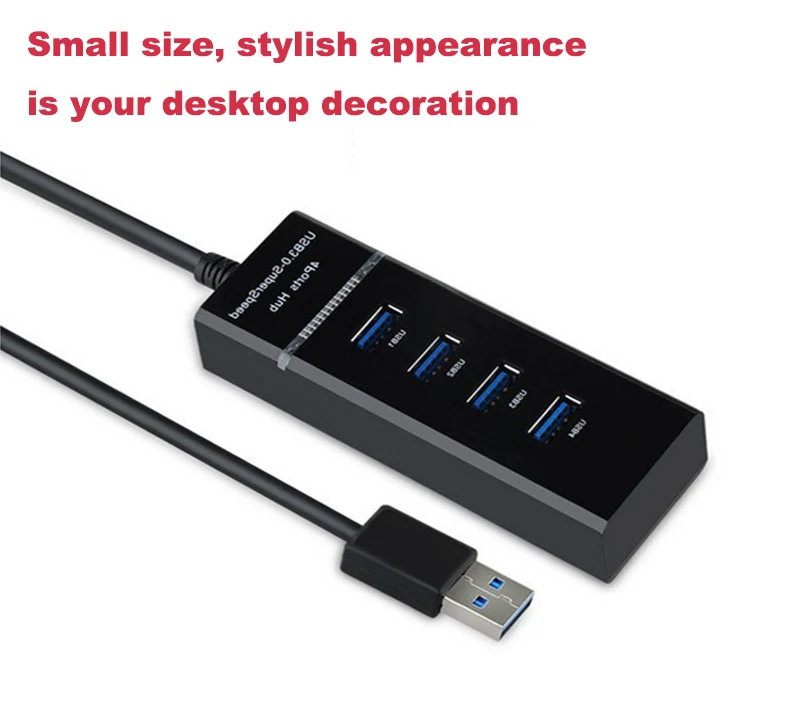 Vmonv 4 порта Высокоскоростной USB 3,0 мульти концентратор разделитель данных расширение для настольного ПК ноутбук адаптер usb-концентратор компьютерные аксессуары