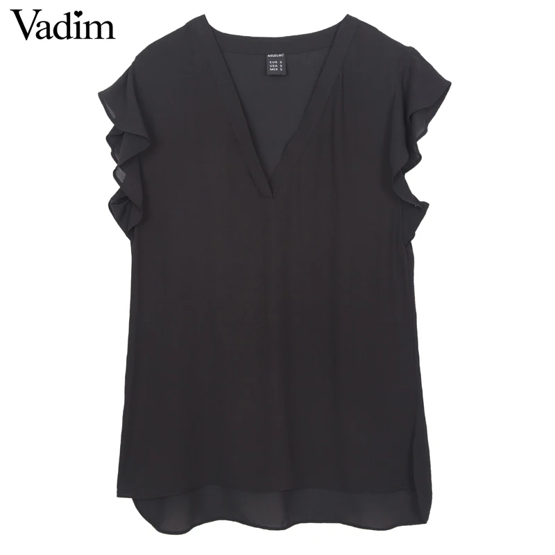 Блузка женская летняя с коротким рукавом раздельным рукавом|chiffon blouse|blusas femininassleeve