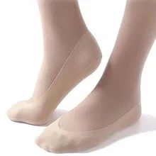 10 шт = 5 пар/лот, женские невидимые носки из бамбукового волокна, Нескользящие летние тапочки высокого качества, женские носки