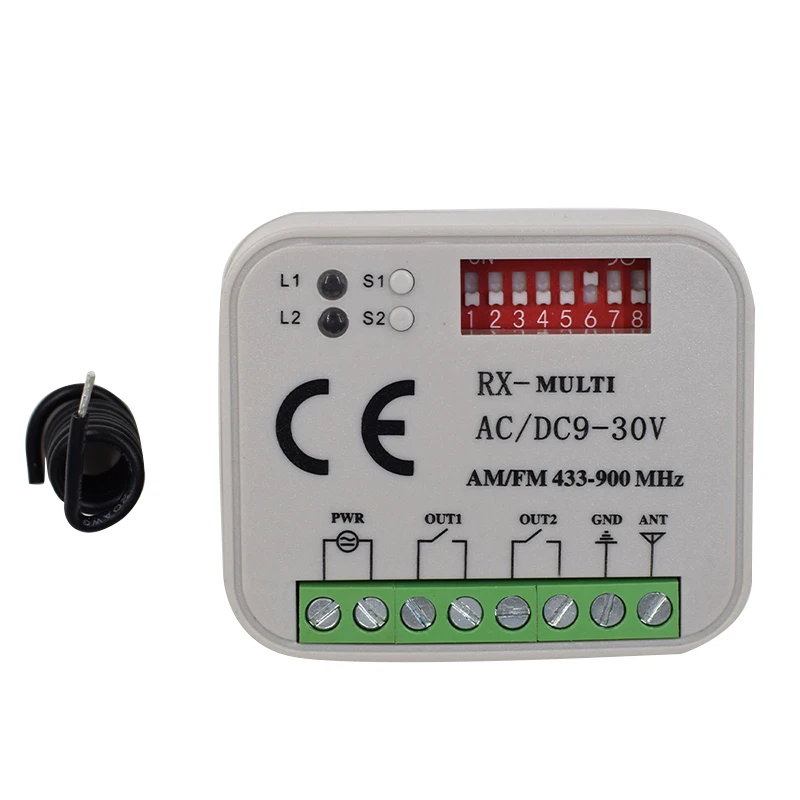 2 канальный беспроводной гаражная дверь 433MHZ DC12V/24 V плавающий код приемника