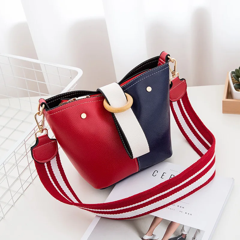 Wide Shoulder Strap Shoulder Bag Women Classic Fashion Ladies Charming