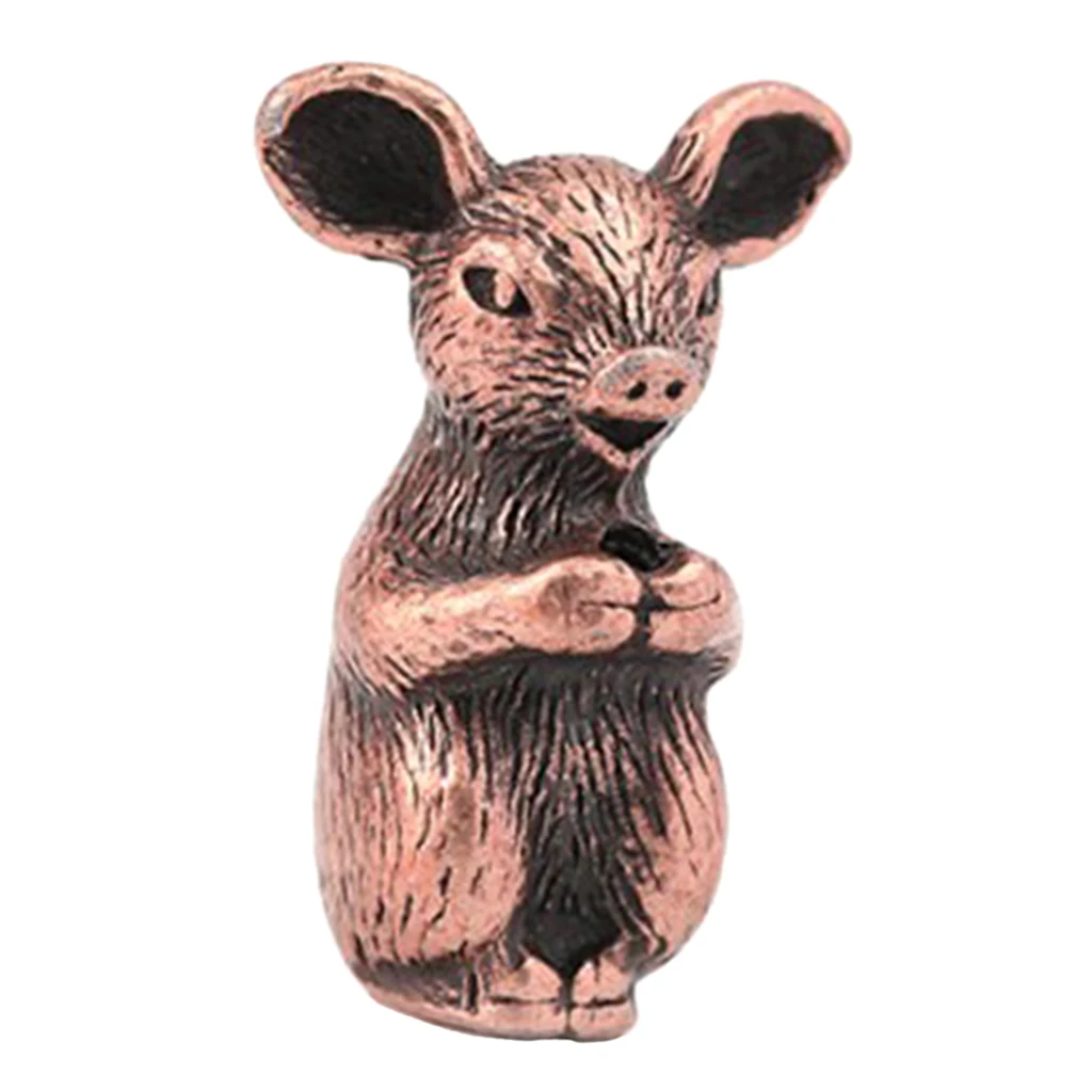 Mini Size Copper Chinese Feng Shui Zodiac Animal LUCKY Fortune Wealth Office Home Decoration Lucky Ornaments