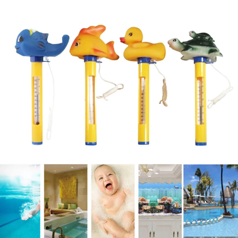 For All Outdoor & Indoor Swimming Pools Spas/Hot Tubs Pool Water Sensor Thermometer Cute Animal Floating Thermometer