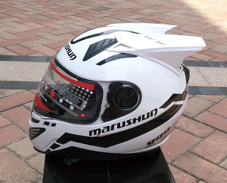 Мотоциклетный шлем MARUSHIN 999rzs угловой розовый белый черный желтый