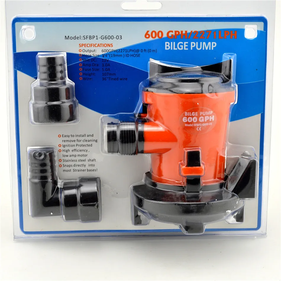 800GPH 12V BP1 G800 03 3/4 &quotшланг CE прошел морской погружной насос|transfer pump|bilge pumpsubmersible water |