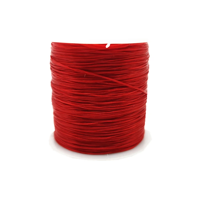 1 рулон/60 м 0,7 мм эластичная нить круглая кристаллическая линия нейлоновый резиновый эластичный шнур для изготовления украшений браслет из бисера 18 цветов - Цвет: Red