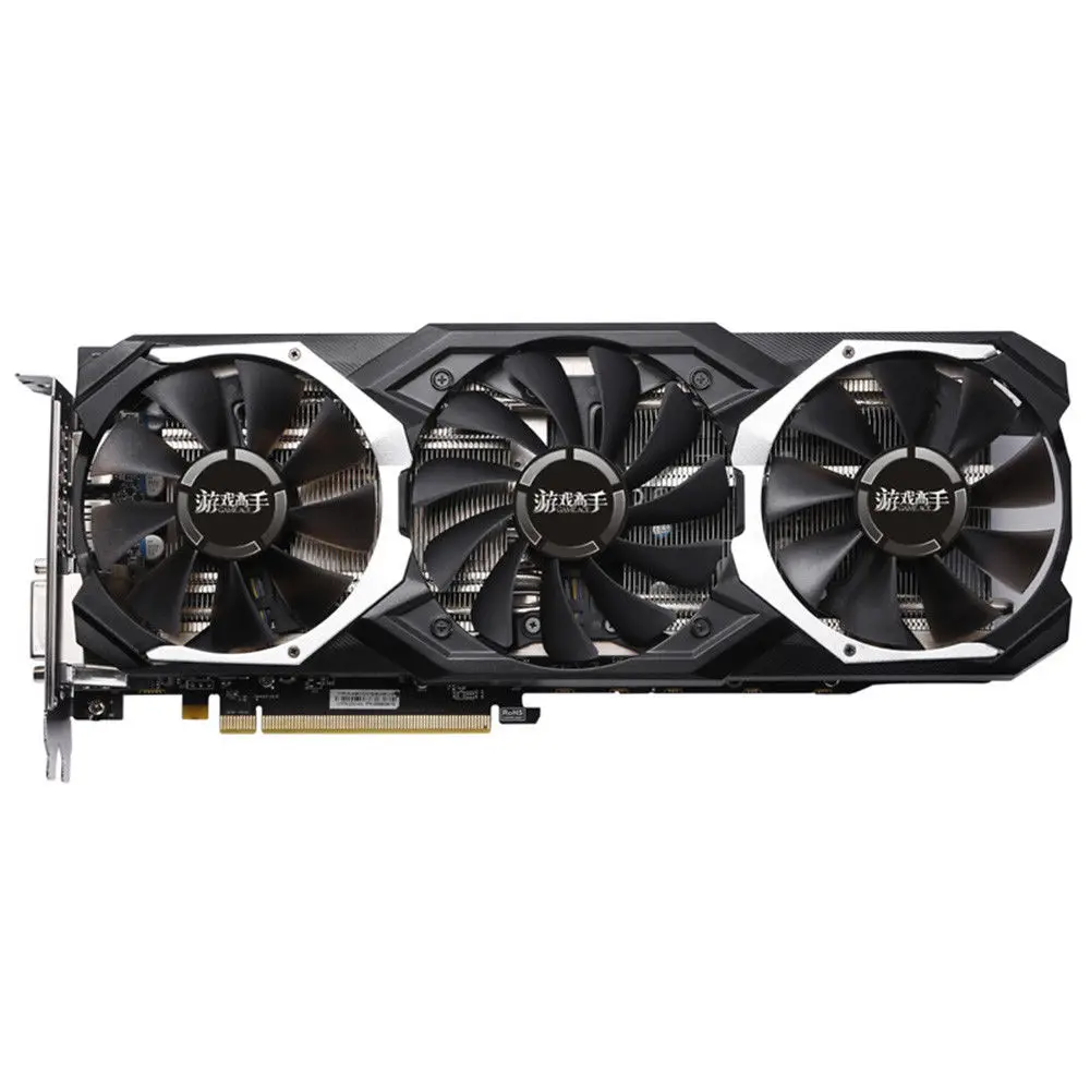 Yeston Rx 580 8Gb Gpu 256Bit Ddr5 Видеокарта Pci-E 3,0 4 x Hdmi 14 нм