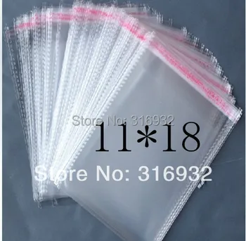 

E4 Clear Resealable Cellophane/BOPP/Poly Bags 11*18 cm Transparent Opp Bag Packing Plastic Bags Self Adhesive Seal