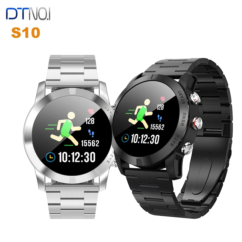 DTNO.I NO.I S10 Smart Watch 1.3'' IP68 Waterproof Nordic NRF52832QFAA 512KB ROM Heart Rate Monitor Sedentary Reminder Smartwatch