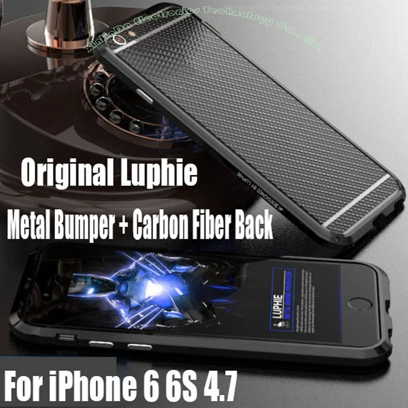 Роскошный оригинальный алюминиевый корпус Luphie + задняя наклейка из углеродного