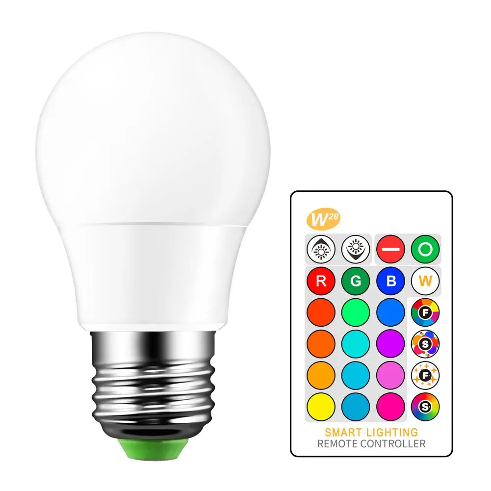 

New Arrival Colorful Led Remote Control Bulb LED E27 10W 15W 1000LM Lamp Decoration In The Bedroom Easy To Control Hot