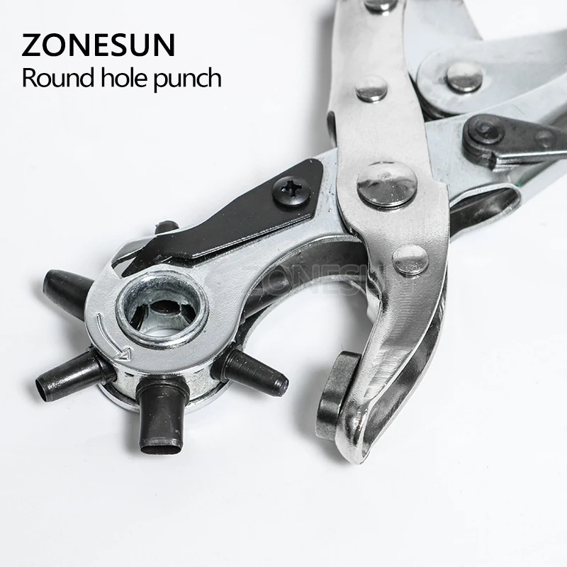 ZONESUN металлический пресс плоскогубцы для ушко Дырокол ручной ремень часы ремешок дырокол инструмент швейные инструменты