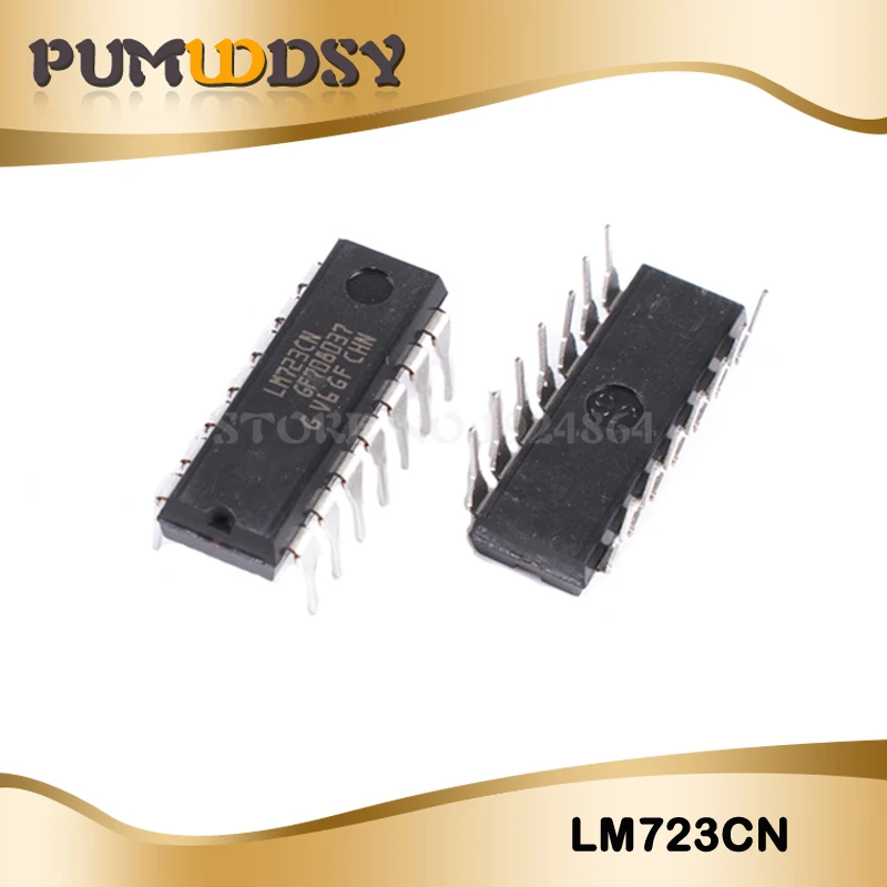 50PCS LM723CN LM723 DIP-14 IC Adjustable Voltage Regulator 2-37V new