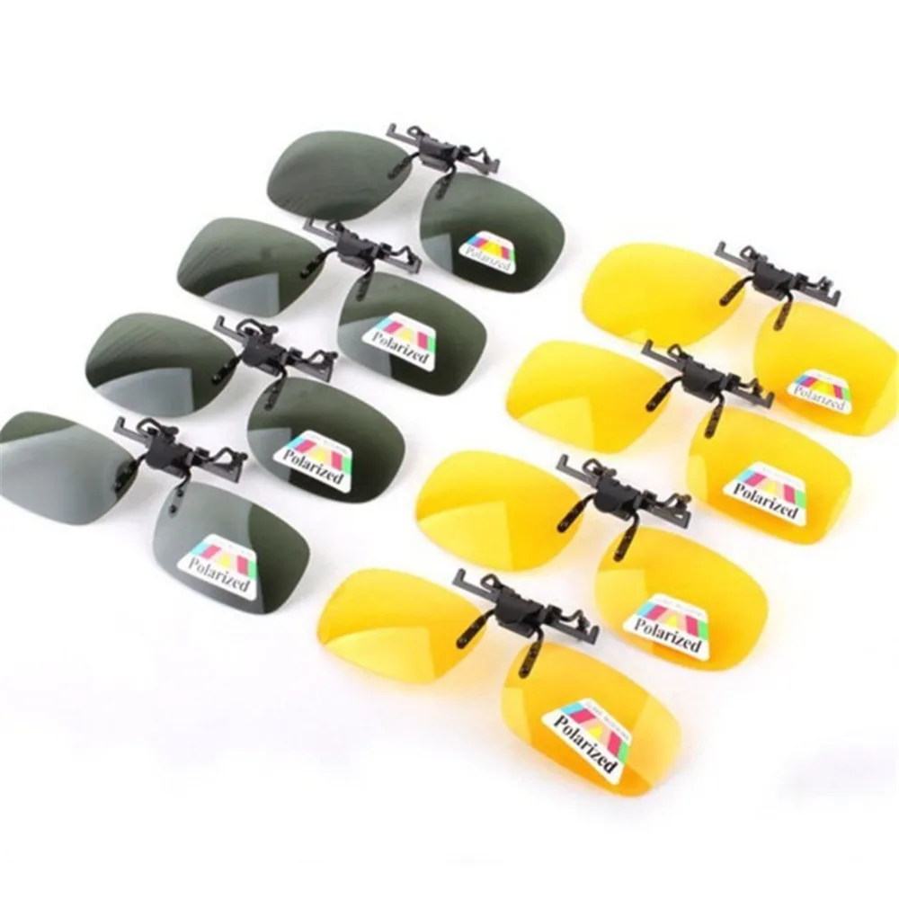 Driving Day Night Vision Polarized Clip-on Flip up Resin Sunglasses Lens for Myopia Glasses Car Styling Driving Goggles' Clip Driving Day Night Vision Polarized Clip-on Flip up Resin Sunglasses Lens for Myopia Glasses Car Styling Driving Goggles' Clip