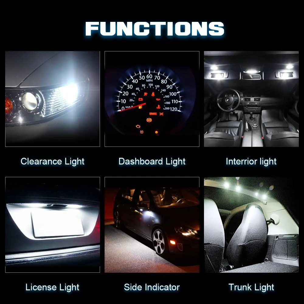 Современный автомобиль 4x C5W C10W C3W 31 мм 6smd светодиодный гирлянда; осветительная лампа 5630 автомобильный светильник номерного знака