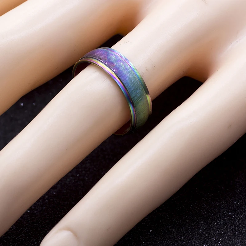 Красочные кольца из нержавеющей стали новые имитация кольца ракушки для женщин мужчин модные ювелирные изделия