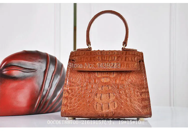 Натуральная женская сумка из крокодиловый кожи, женская сумка из крокодиловой кожи маленького размера/сумка через плечо