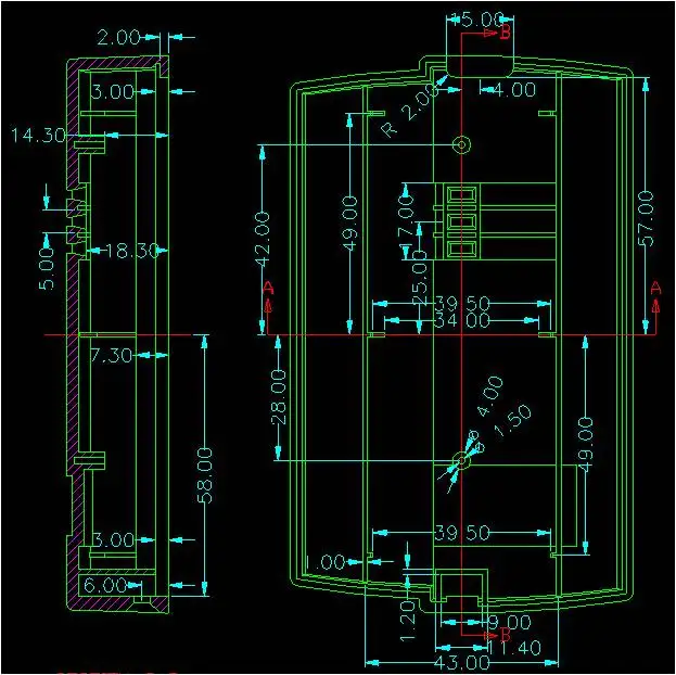 1 шт./лот RFID Электронный проект коробка 124*75*22 мм ABS пластиковые корпусы для устройств diy для контрольный прибор безопасности