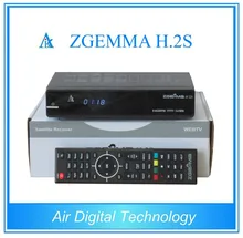 20 pcs/lot Dual core CPU Digital satellite tv receiver ZGEMMA H.2S Twin tuner DVB S2&S with iptv function no dish