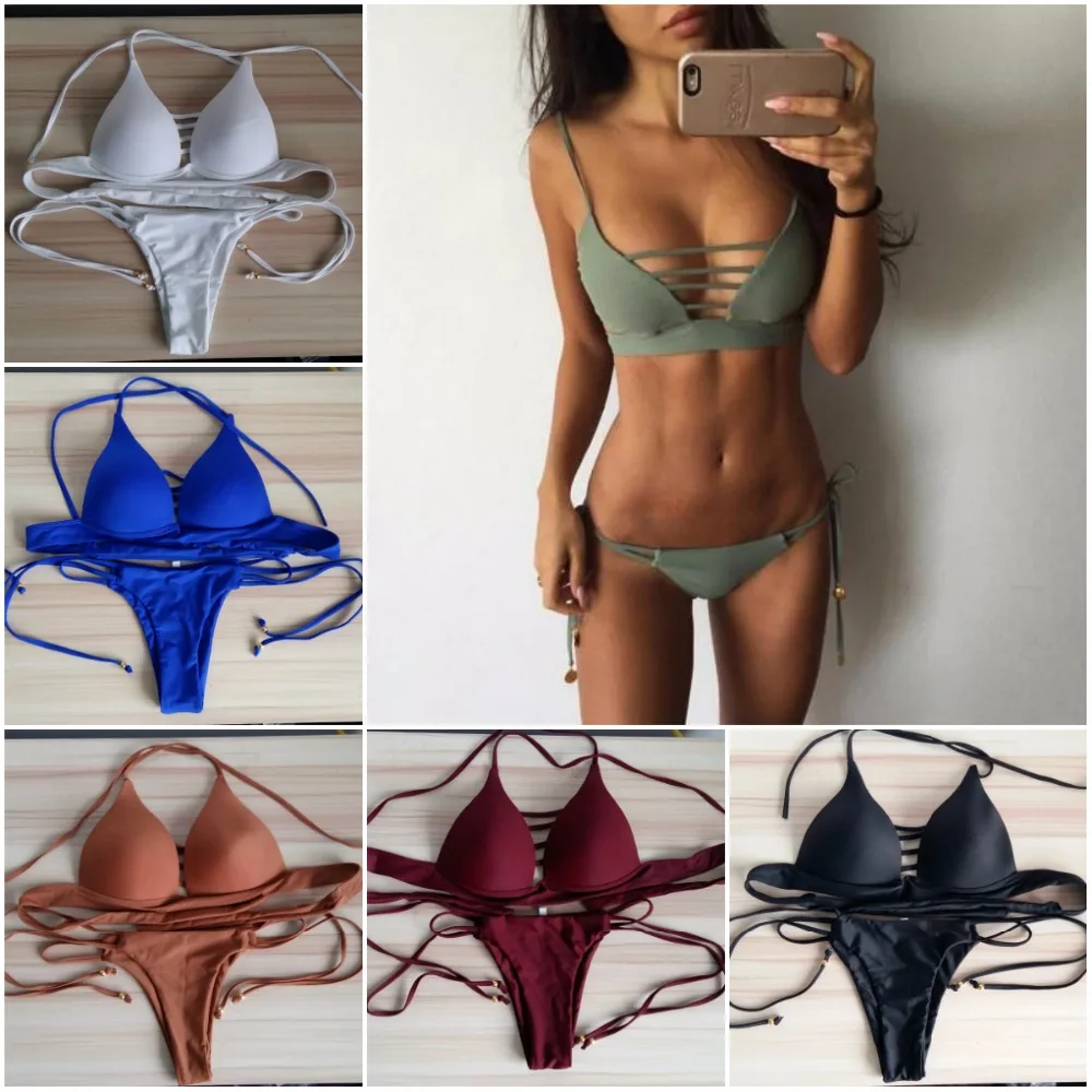 

Hot Swimwear Bandage Bikini 2017 Sexy Beach Swimwear Women Swimsuit Bathing Suit Brazilian Biquini maillot de bain femme
