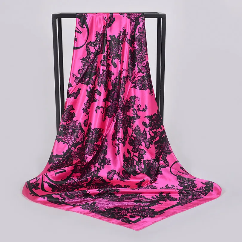 Tanie [BYSIFA] Polka Dot kwadratowe chustki kobiety klasyczny Design sklep