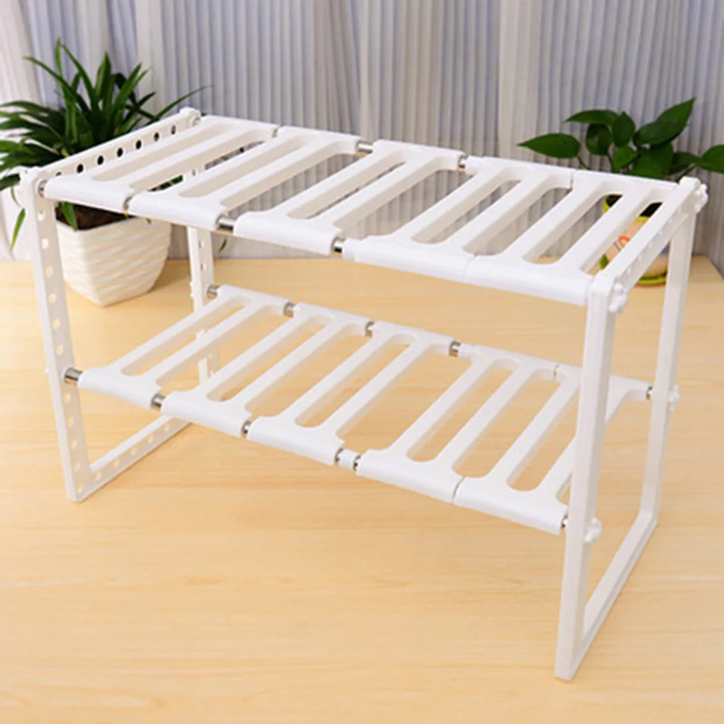 

Feiqiong Cool Telescopic Kitchen Storage Rack Multi-function Adjustable Sink Organizer Desktop Cosmetics Stand Sundries Shelves