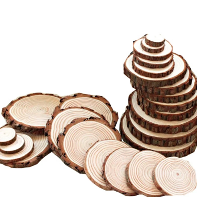 

5 pcs real log sheets/wood stand/for fairy garden/terrarium/bonsai/diy supplies/toy/model