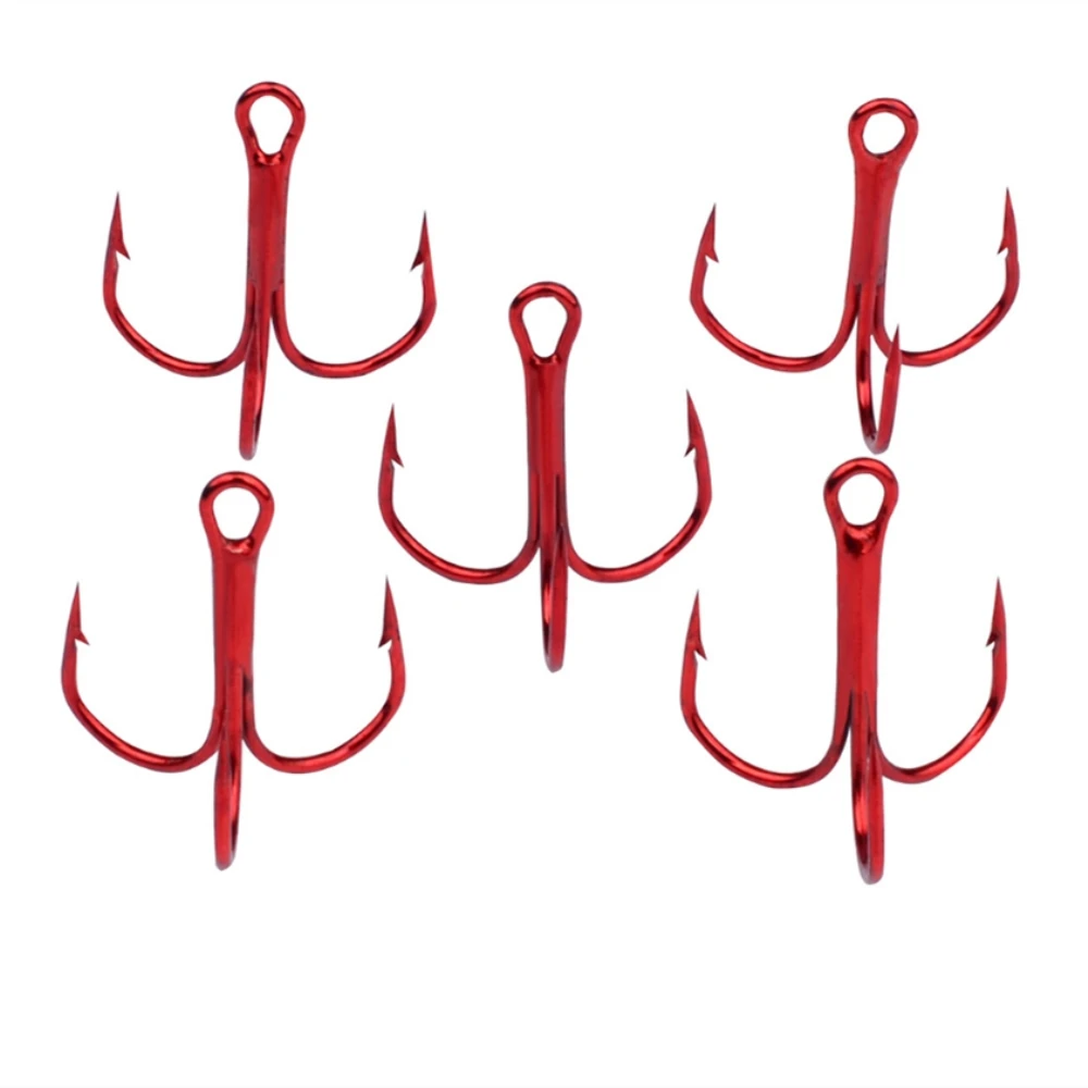 

20Pcs/lot High Carbon Steel Sharp Fishing Hooks Round Bent Treble Saltwater Treble Hook Fishing Tackle everything for fishing