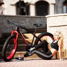 Fat Bike Speed Change Cross-country Mountain Bike, 4.0 Super Wide Tires, Snow Sand Bicycle, Male And Female Student Bicycle