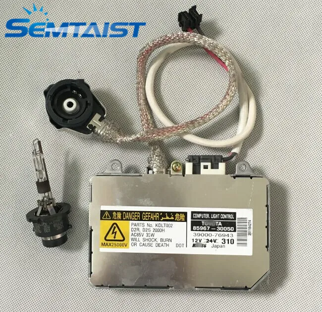 

semtaist Genuine OEM D2S D2R Ballast DDLT002 85967-50020 KDLT002 85967-30050 +wire+bulb (used) free shipping post