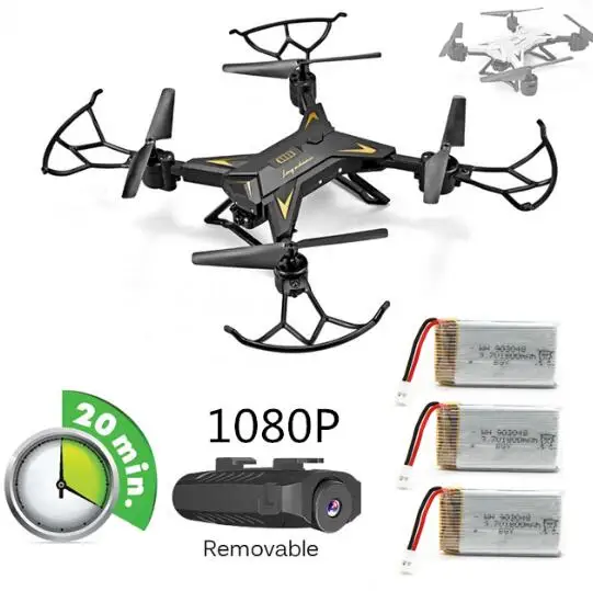 

KY601S RC Quadcopter With HD FPV WIFI Camera RC Selfie Drones 18min Fly Time Foldable Quadrocopter VS RC Drone VISUO E58 XS809s