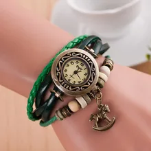 ladies wrist watch fashion casual antique watch women top brand quartz beads little wooden horse pendant reloj mujer clock T3603