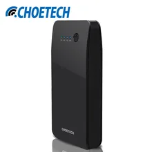 CHOETECH QC 2.0 Power Bank For Mobile Phone Tablets Two-way Fast Charge Frosted 15600mAh Double USB Portable External Battery