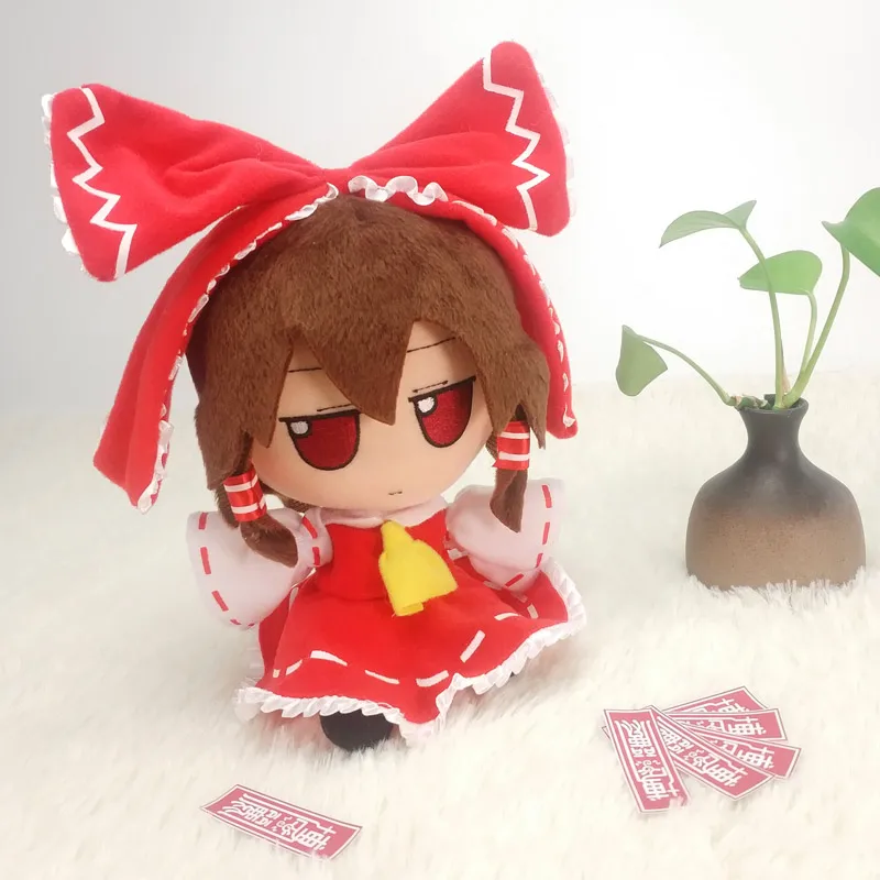 Милая плюшевая кукла для косплея из Аниме TouHou Project Hakurei Reimu мягкая мультяшная