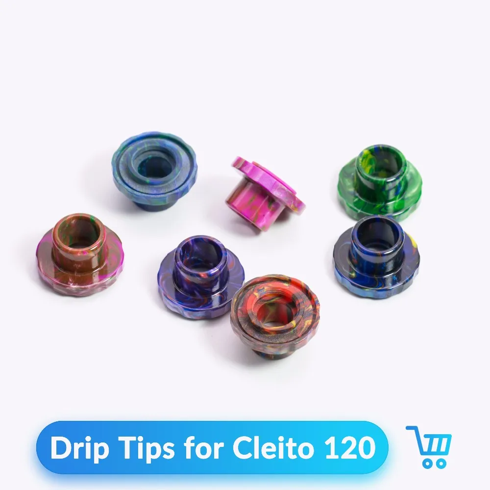 

Quartz Banger 1pc/lot Resin Drip Tip for Cleito 120 Tank Vape Atomizer Electronic Cigarette Vaporizer Accessories Mouthpieces