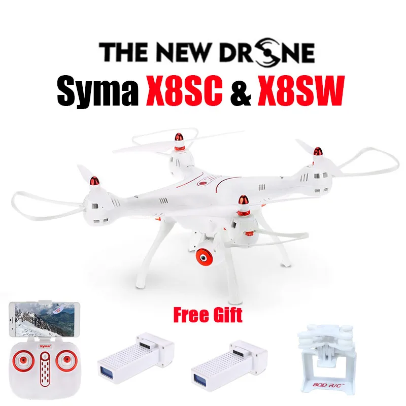 

Newest SYMA X8SW RC Drone 2.4G 4CH 6-Axis Quadcopter With FPV Wifi Camera or Syma X8SC With 2.0MP HD Camera Rc Helicopter Drone