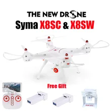 Newest SYMA X8SW RC Drone 2.4G 4CH 6-Axis Quadcopter With FPV Wifi Camera or Syma X8SC With 2.0MP HD Camera Rc Helicopter Drone
