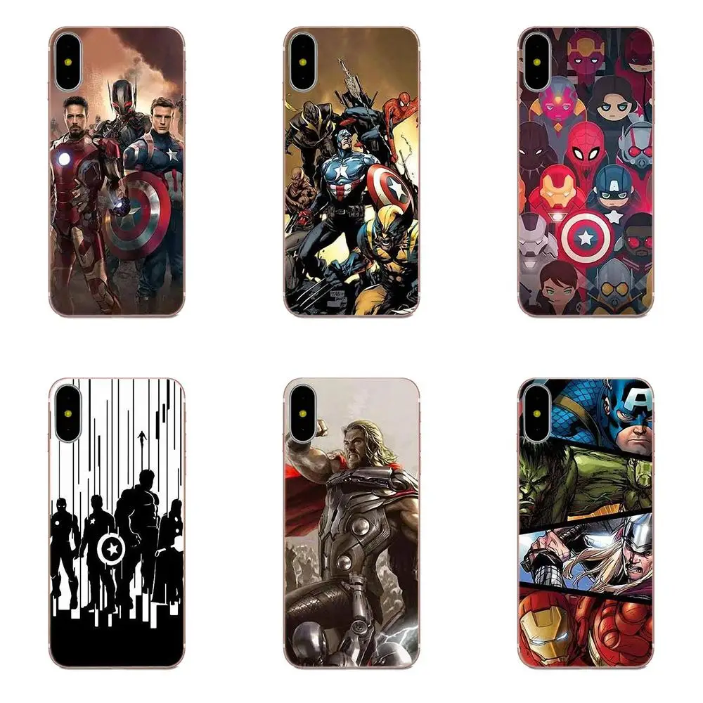 Мягкий чехол для Galaxy J1 J2 J3 J330 J4 J5 J6 J7 J730 J8 2015 2016 2017 2018 mini Pro Marvel наклейки